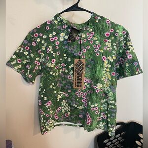 Nooworks XL mock neck in Meadow NWT